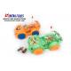 Green Orange Light Car Toy With Colorful Jelly Bean Candy For Little Boy