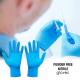 Safety Disposable Medical Gloves Nitrile Powder Free With ESD Polyester Stripe