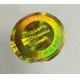 Gold lasering hologram sticker factory made pure 3D holographic sticker seal like the picture