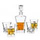 Household Glass Lead Free OEM Service Whiskey Decanter Set Aroma Playing Utensils