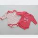Cotton Cute Interlock Baby Body Sets Baby Footed Rompers All Over Print Solid Color Fabric