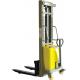 Double Mast Semi Electric Stacker For Warehouse 1000kg 2500mm Convenient Maintenance