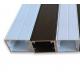Powder Coated Extruded Aluminum Channel Shapes Customized Length Long Natural Life