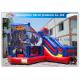 Commercial Spiderman Inflatable Bouncy Castle Kids Inflatable Bouncer With Slide