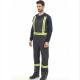 210-350gsm 9 CAL Flame Retardant Coverall Workwear FR Bib Overalls With Reflective Tape