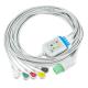 Nihon Kohden TEC-7631C ECG Cables And Leadwires 11pin Connector ECG Cable 5 Lead IEC Snap