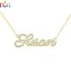 SS304L Sparkling Name Necklace With Elegant Nameplate Pendant