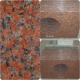 Maple Red Granite Work Tops Polished Solid Surface High Hardness / Density