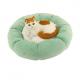 Soft Comfortable Pet Bed 60cm 70cm Suede Canvas Dog Bed Cozy Calming Cat Bed 40CM 55CM