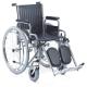 Economic Friendly Affordable Folding Steel Wheelchair With Tpr Castor Pneumatic Rear Wheel