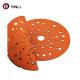 PET Film 150mm Wet And Dry Sanding Discs Orange Color For Car