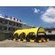 Customized Yellow PVC Tarpaulin Inflatable Tent With Pool , Inflatable Shelter