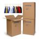 Colored Corrugated Wardrobe Moving Boxes Packaging Corrugated Paper Carton Plus Bars