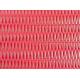 Flat Wire Non Woven Mesh Fabric Heat Setting , Red Mesh Screen for Paper Drying