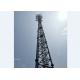 Galvanized Microwave Communication Tower With Reinforcement Tower Members
