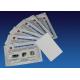 White Color Cleaning Cards Pre Saturated IPA Solution For Card Reader
