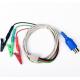 EMG Shielded Alligator Clips With 3 Alligator 5 pin Din Connector Cable