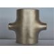 ASTM B366 N08020 Nickel Alloy Pipe Fittings Alloy 20 Seamless Welded Equal Straight Reducing Tee Cross