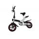 Green Lightweight Electric Bike , Electric Fold Up Bicycle High Performance