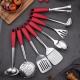 OEM Customized Cooking Tools Stainless Steel with PP+ TRP Handle Color  Cookware kitchen Utensil set