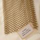 6*6mm Heavy Metal Chain Link Curtains Gold Architectural Aluminum For Exhibition Hall