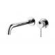 Contemporary Polished Concealed Basin Faucet / Brass Concealed Bath Mixer Taps