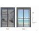 White Aluminum Sliding Windows Custom Design Smooth  Commercial Aluminum Horizontal Sliding Windows