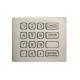 4x4 IP67 Panel Mount Numeric Keypad Vandal Proof Stainless Steel