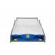 Blue Durable Wooden Race Car Toddler Bed With Colorful Character Graphics