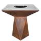 Pre Rusted Corten Steel Fire Pit For BBQ Outdoor Cooking