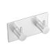 Aluminium Coat  Double Robe Hook Self Adhesive Shower Curtain Hooks