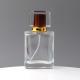 Spot Square Transparent Glass Perfume Bottle Acrylic Cover Spray Press Travel