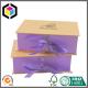 Luxury Design Satin Closure Gift Paper Box; Hot Foil Logo Paper Box