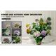 58cm Custom Artificial Landscape Trees Silk Fabric Hydrangea Evergreen For Living Room Decor