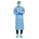 Hospital PP Fluid Resistant Disposable Isolation Gown 35gsm For Patient