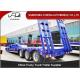 Gooseneck semi lowbed trailer for sale 50 ton excavator transportation