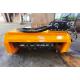 Heavy Duty Orange / Black Excavator Flail Mower With Blades Q355B ISO9001/CE Certified