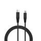 Round PVC 480Mbps 9V2A USB C To Lightning Cable 30AWG