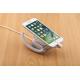 COMER New acrylic display alarm cradles for tablet android mobile iphone with alarm and charging cable