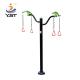 Galvanized / Steel Outdoor Workout Equipment Tai Chi Hands Push Apparatus