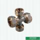 Customized Equal Threaded Cross Fittings Compression Brass Fittings Screw Fittings For Pex Aluminum Pex Pipe