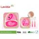 Food Grade Bamboo Childrens Dinner Set BPA Free 5 Pieces Free Heavy Metals