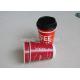 Takeaway Red Double Wall Paper Cups Custom Printed For Coffee /  Tea / Milk