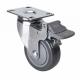 2.5mm Thickness PU Wheel Material 80kg Plate Brake PU Caster 3723-77 for Edl Chrome 3