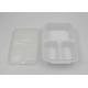 White Plastic Lunch Boxes With Compartments , Disposable Food Containers With Lids