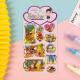 Oil Injection Kawaii Animal Stickers jungle 0.5mm for Kindergarten Baby