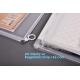 portable transparent flat bottom slider ziplock bag for cosmetic, Food grade Coex PP Slider Zipper bag, PVC Slider Zippe
