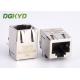21.3mm Length Tap Down RJ45 Shielded Connector Without Transformer For Net Card