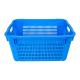 Fresh Food Distribution Mesh Crate Customized Color Plastic Basket with Vented Design
