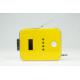 Yellow Portable Iphone 4 FM Transmitters with USB Charger